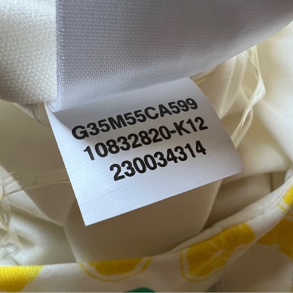 PAPPAGALLO Gwen Live Gives You Lemons Sleeveless Mini Swing Dress Size Large - Picture 6 of 12